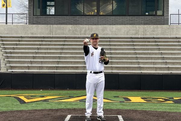 a baseball player on a field